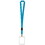 Beistle 54115-B Lanyard w/Card Holder, blue; detachable clip; blank card included, 25"