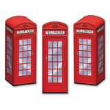 Beistle 54121 Phone Box Favor Boxes, assembly required, 3