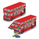 Beistle 54122 3-D Double Decker Bus Centerpiece, assembly required, 9¼