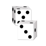 Beistle 54132 Dice Card Boxes, assembly required, 6½