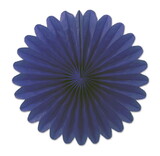 Beistle 54137-B Mini Tissue Fans, blue, 6
