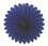 Beistle 54137-B Mini Tissue Fans, blue, 6"