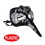 Beistle 54207-BKS Long Nose Mask, black & silver; black ribbon ties