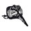 Beistle 54207-BKS Long Nose Mask, black & silver; black ribbon ties