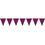 Beistle 54241-CBK Zebra Print Pennant Banner, all-weather; 12 pennants/string, 11" x 12', Price/1/Pkg