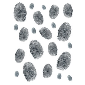 Beistle 54242 Fingerprints Peel 'N Place, 12" x 17" Sh