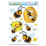 Beistle 54427 Bumblebee Clings, 12