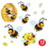 Beistle 54427 Bumblebee Clings, 12" x 17" Sh