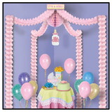 Beistle 54428 It's A Girl! Party Canopy, covers approximately 20'x20' area