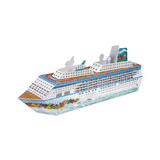 Beistle 54436 3-D Cruise Ship Centerpiece, assembly required, 13¼