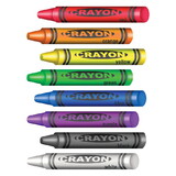 Beistle 54440 Crayons Peel 'N Place, 12