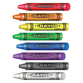 Beistle 54440 Crayons Peel 'N Place, 12" x 17" Sh