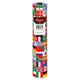 Beistle 54473 International FlagTable Roll, plastic, 40" x 100'