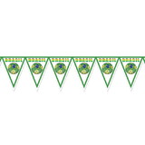 Beistle 54478-BRA Pennant Banner - Brasil, all-weather; 12 pennants/string; 2 grommets, 11