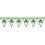 Beistle 54478-BRA Pennant Banner - Brasil, all-weather; 12 pennants/string; 2 grommets, 11" x 7' 4"