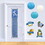 Beistle 54570-BWT Paper Lanterns, asstd blue, white, turquoise, 9&#189;", Price/3/Pkg
