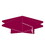 Beistle 54598-M 3-D Grad Cap Centerpiece, maroon; assembly required, 10&#189;"