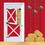 Beistle 54663 Barn Door Cover, all-weather, 5' x 30"