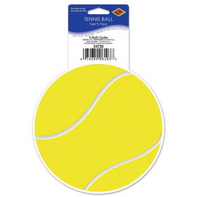Beistle 54739 Tennis Ball Peel 'N Place, 5&#188;" Sh