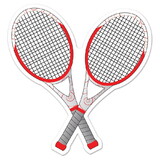 Beistle 54741 Tennis Racquets Cutout, prtd 2 sides, 10