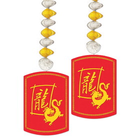 Beistle 54864-DGN Year Of The Dragon Danglers, 30"