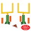 Beistle 54884 3-D Football Goal Post Centerpieces, 4 pylons & 1 football included; assembly required, 11"