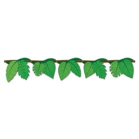 Beistle 54921 Jungle Vine Streamer, 8" x 4' &#189;"