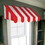 Beistle 54934 3-D Red & White Awning Wall Decoration, assembly required, 24&#190;" x 8&#190;", Price/1/Package