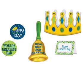 Beistle 54936 Father's Day King For A Day Kit