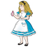 Beistle 54951 Jointed Alice In Wonderland, 3' 2