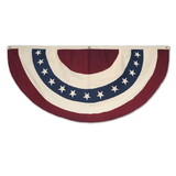 Beistle 54990 Americana Fabric Bunting, stars & stripes design; colors NOT bleed resistant; 3 grommets, 4'