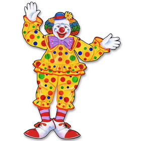 Beistle 55020 Jointed Circus Clown, 30"