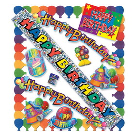 Beistle 55022 Happy Birthday Party Kit
