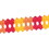 Beistle 55035-GOR Arcade Garland, golden-yellow, orange, red, 5&#189;" x 12'