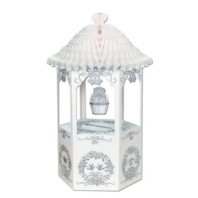 Beistle 55049 Wishing Well w/Tissue Top, card-gift box, 30" x 16"