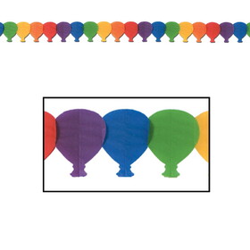 Beistle 55107 Balloon Garland, 5&#189;" x 12'