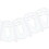 Beistle 55261-W Westminster Bell Garland, white, 8" x 12', Price/1/Package