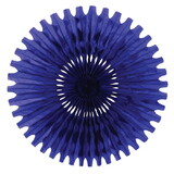 Beistle 55293-B Tissue Fan, blue, 25