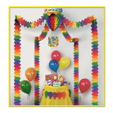 Beistle 55425 Happy Birthday Party Canopy, covers approximately 20'x20' area