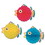 Beistle 55436 Tissue Bubble Fish, asstd colors, 12"