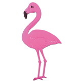 Beistle 55437 Foil Flamingo Silhouette, foil 2 sides/prtd 1 side, 22