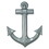 Beistle 55501 Plastic Ship's Anchor, gray, 25"