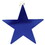 Beistle 55838-B Foil Star Cutout, blue; foil 2 sides, 9"