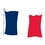 Beistle 55848-18 French Flag Cutout, prtd 2 sides, 18"