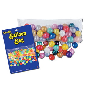 Beistle 55910 Plastic Balloon Bag, bag only-no balloons; no retail packaging, 3' x 6' 8"