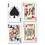 Beistle 55955 Playing Card Cutouts, prtd 2 sides w/different designs, 25"