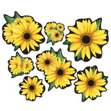 Beistle 56015 Sunflower Cutouts, prtd 2 sides, 4