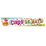 Beistle 56022 Cinco De Mayo Banner, indoor & outdoor use; 2 grommets, 12