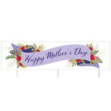 Beistle 56037 Plas Jumbo Happy Mother's Day Yard Sign, tri-fold design; 3 metal stakes included; all-weather; assembly required, 11