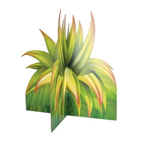 Beistle 56041 3-D Tropical Grass Prop, prtd 2 sides; assembly required, 30" x 30"